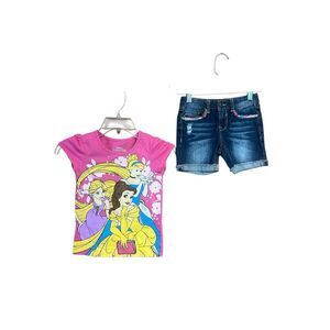 Disney Princess Tee/Shorts Sz 5/6X NWOT